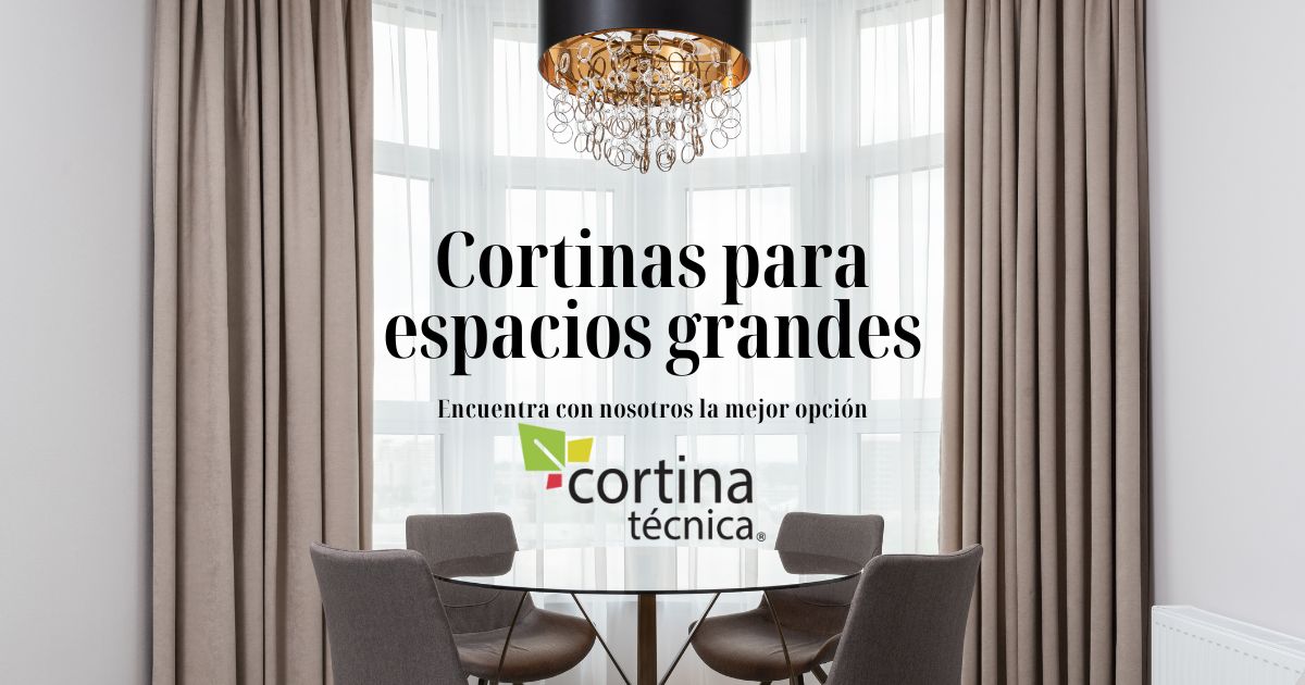 Cortinas para espacios grandes