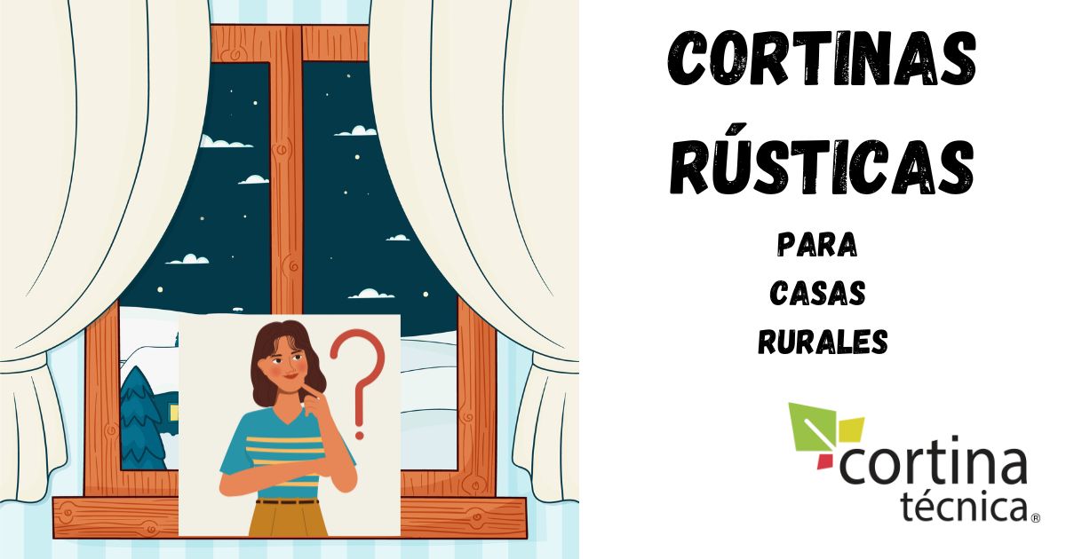 Cortinas rústicas para casas rurales